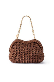Olga Berg Taylor Crochet Clutch Bag