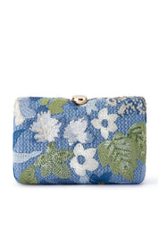 Olga Berg Greta Floral Beaded Clutch