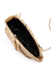 Olga Berg Rita Woven Clutch Bag