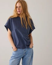 Summum Woman Two-tone Lurex Stripe Top