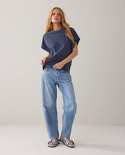 Summum Woman Two-tone Lurex Stripe Top