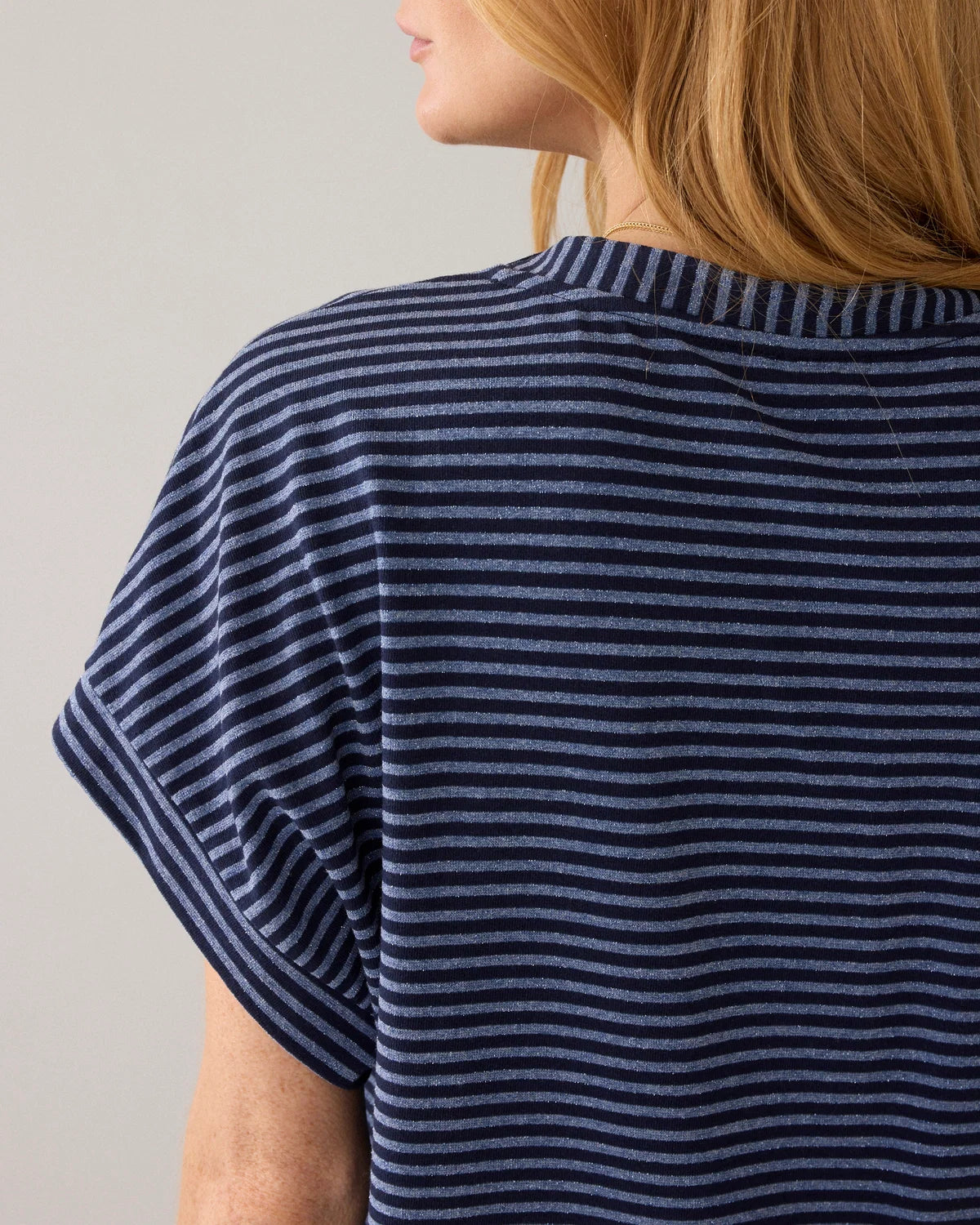 Summum Woman Two-tone Lurex Stripe Top