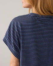 Summum Woman Two-tone Lurex Stripe Top