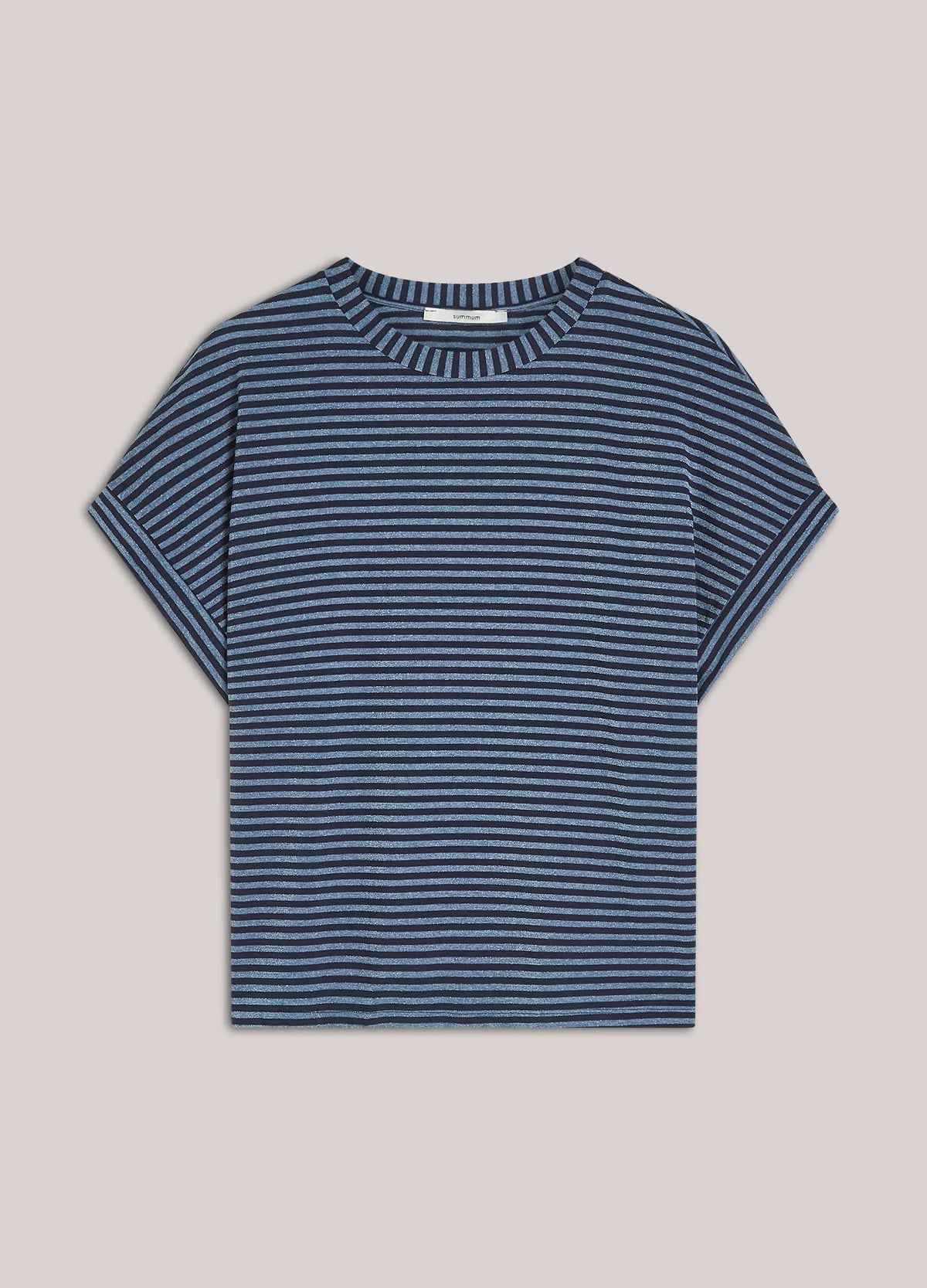 Summum Woman Two-tone Lurex Stripe Top
