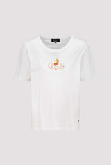 Monari CinCin Short Sleeve T-Shirt with Rhinestones