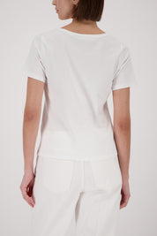 Monari CinCin Short Sleeve T-Shirt with Rhinestones