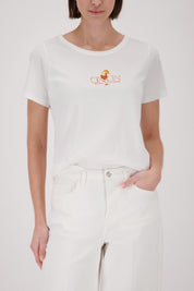 Monari CinCin Short Sleeve T-Shirt with Rhinestones