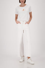 Monari CinCin Short Sleeve T-Shirt with Rhinestones
