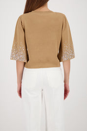 Monari Viva Italia Pullover with Jewelry Details