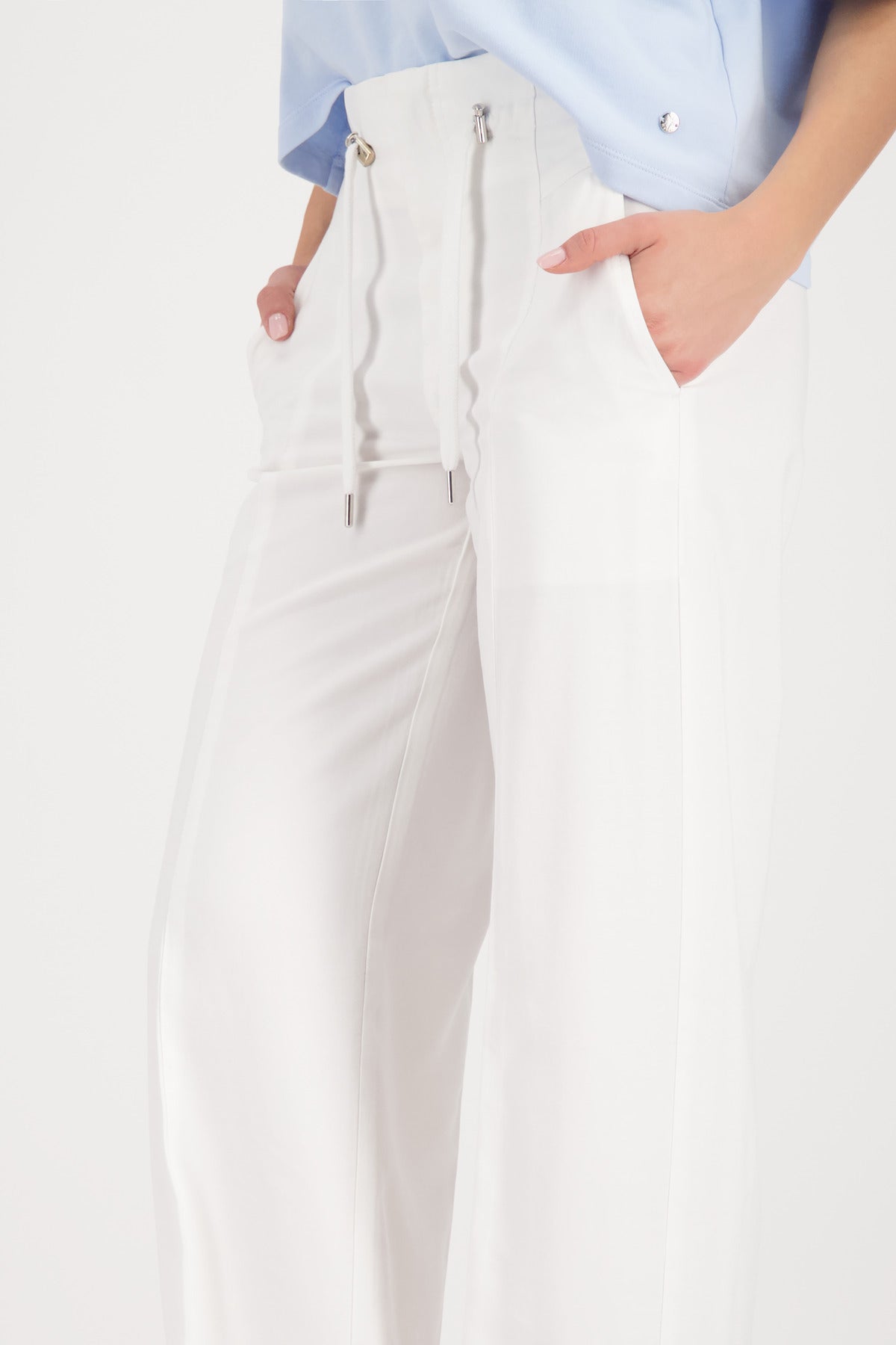 Monari Cape Town Wide-Leg Trousers with Drawstring