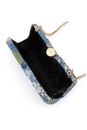 Olga Berg Greta Floral Beaded Clutch