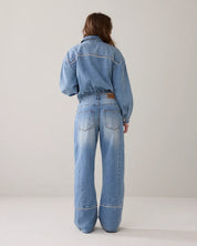 Summum Woman Blue Daze Deconstructed Denim