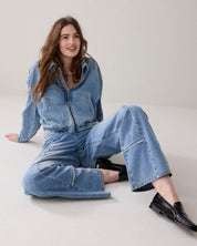 Summum Woman Blue Daze Deconstructed Denim
