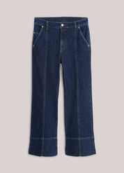 Summum Woman Flared Jeans in Rinse Denim