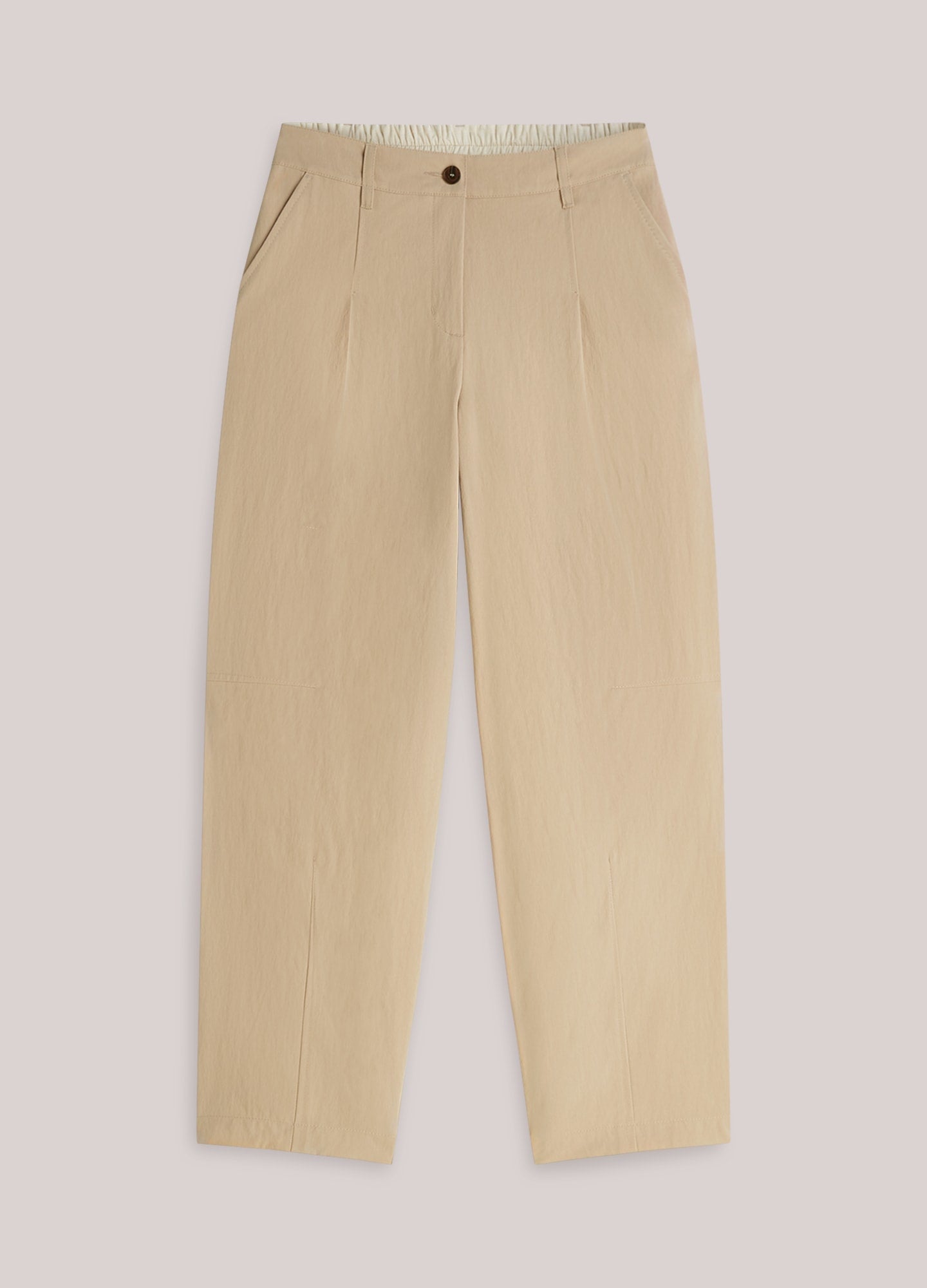 Summum Woman Balloon Fit Cotton Blend Pants Alpaca