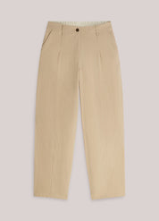 Summum Woman Balloon Fit Cotton Blend Pants Alpaca