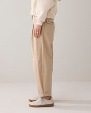 Summum Woman Balloon Fit Cotton Blend Pants Alpaca