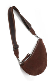 Hi Ho & Co Crescent Suede Leather Crossbody Bag