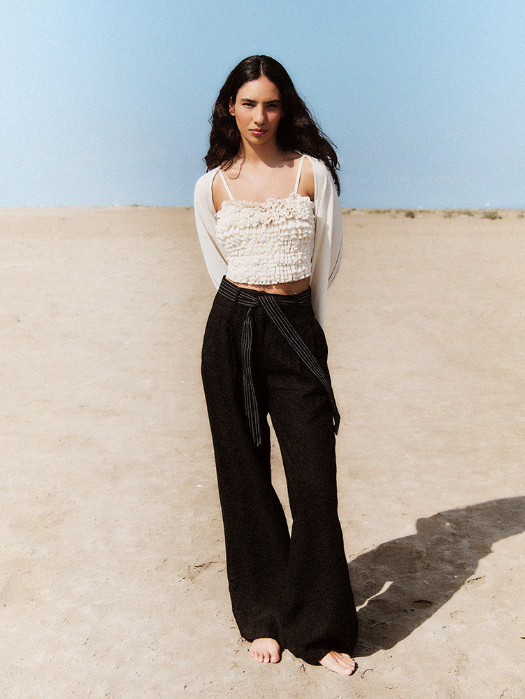 Sita Murt Ruffled Knit Top