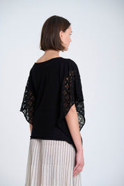 Sita Murt Knit Cape with Openwork Sides