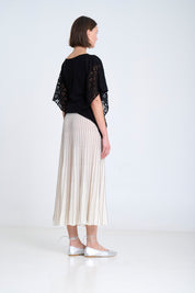 Sita Murt Knit Cape with Openwork Sides