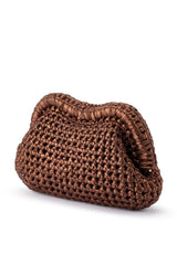 Olga Berg Taylor Crochet Clutch Bag