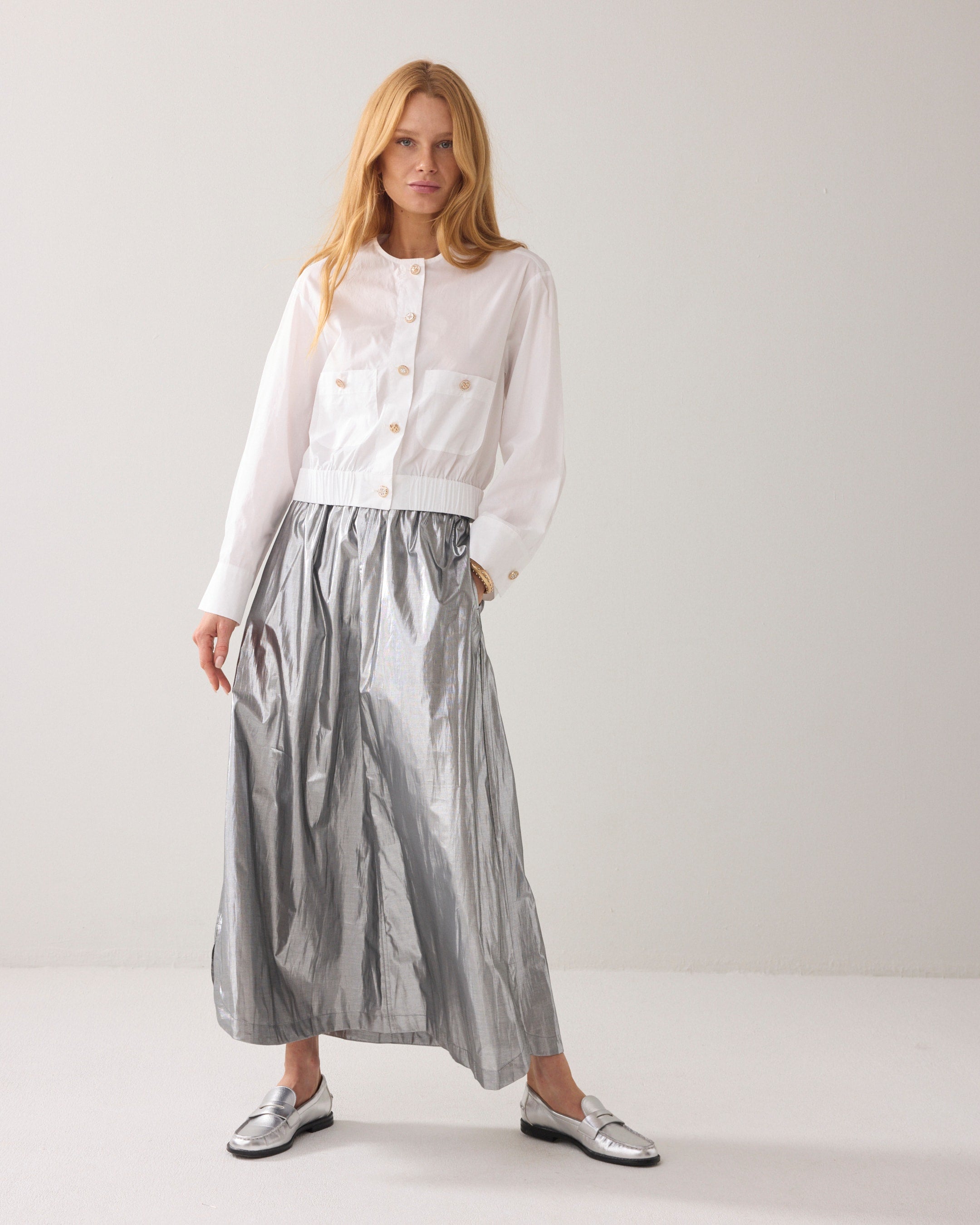 Summum Woman Silver Skirt