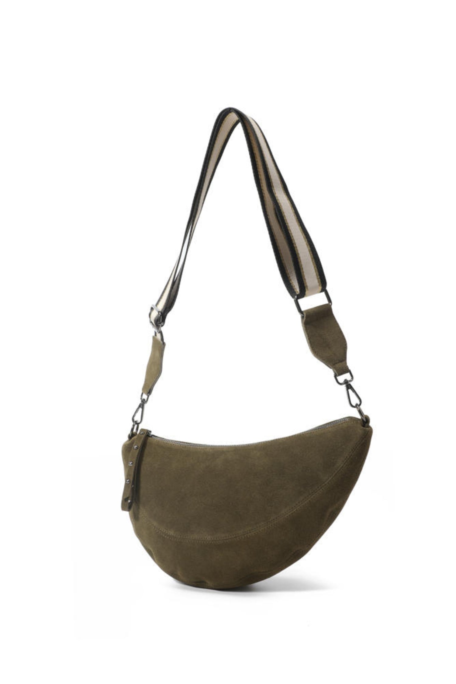 Hi Ho & Co Crescent Suede Leather Crossbody Bag