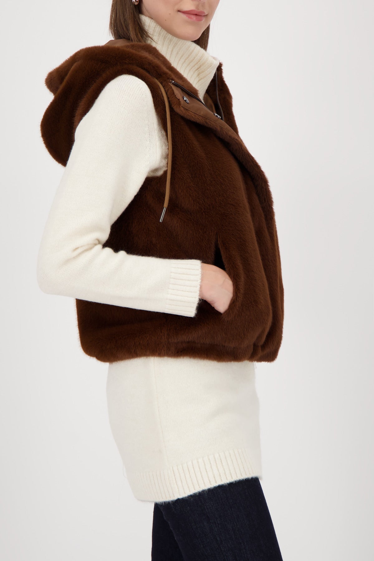 Monari Faux Fur Waistcoat