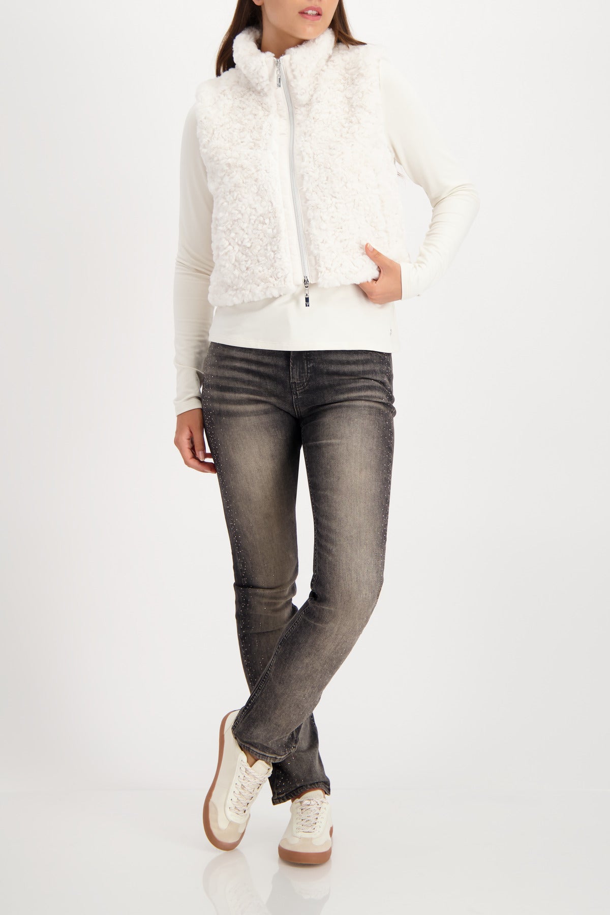 Monari Ciao Bella Faux Fur Waistcoat