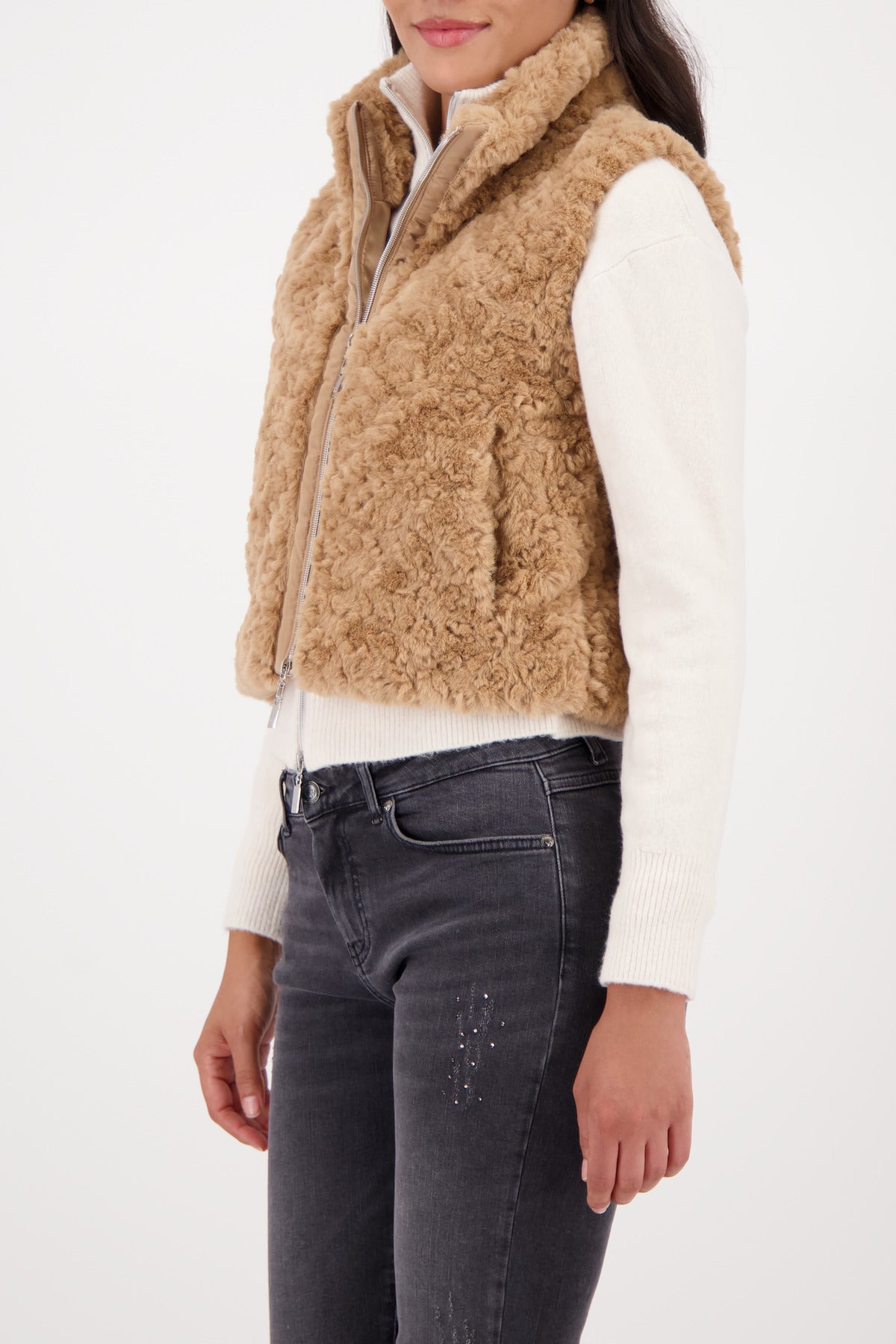 Monari Ciao Bella Faux Fur Waistcoat