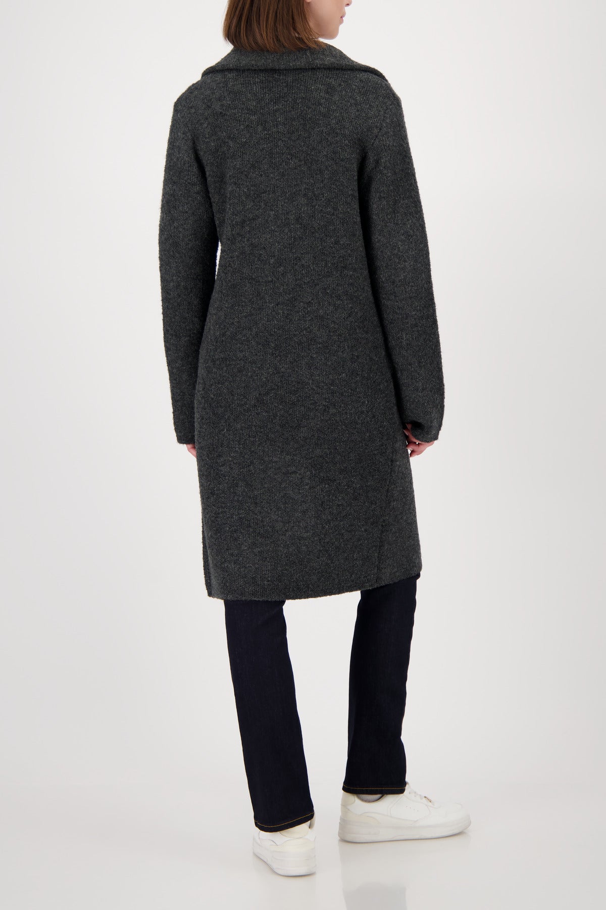 Monari Knitted Coat Jacket + Brooch