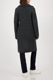 Monari Knitted Coat Jacket + Brooch