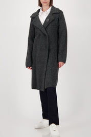 Monari Knitted Coat Jacket + Brooch