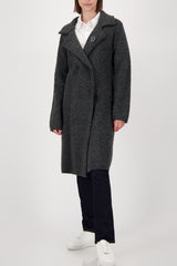 Monari Knitted Coat Jacket + Brooch