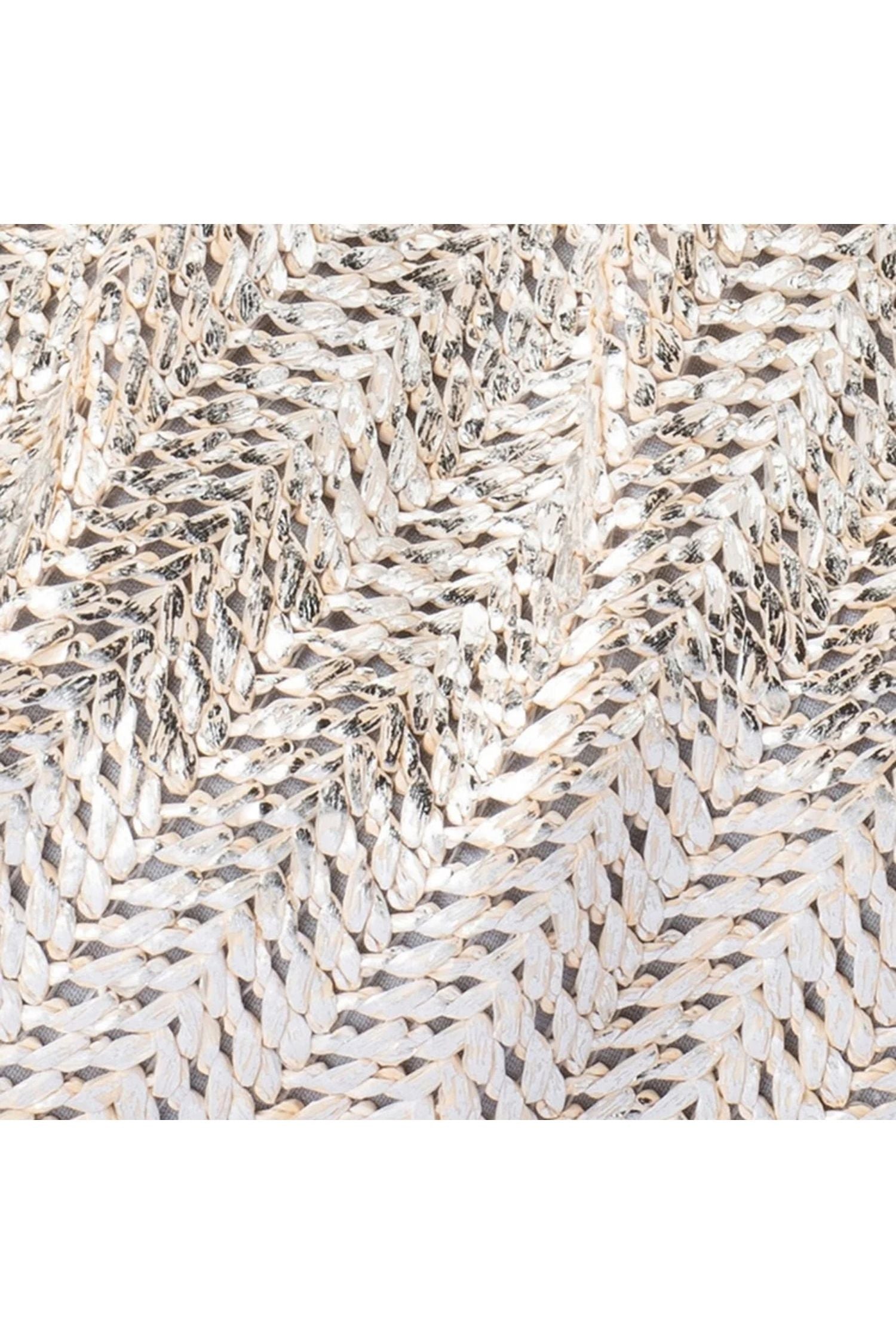Olga Berg Rita Woven Clutch Bag