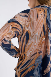 Elk Eir Sheer Shirt Brandr Print