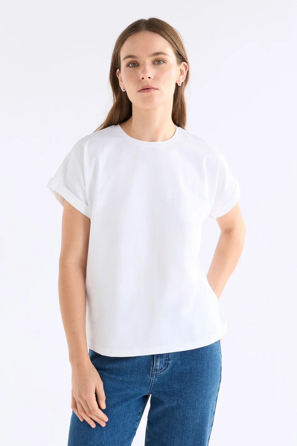 Elk Cille Organic Cotton T-Shirt White