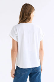 Elk Cille Organic Cotton T-Shirt White