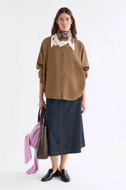 Elk Lantis Print Silk Scarf