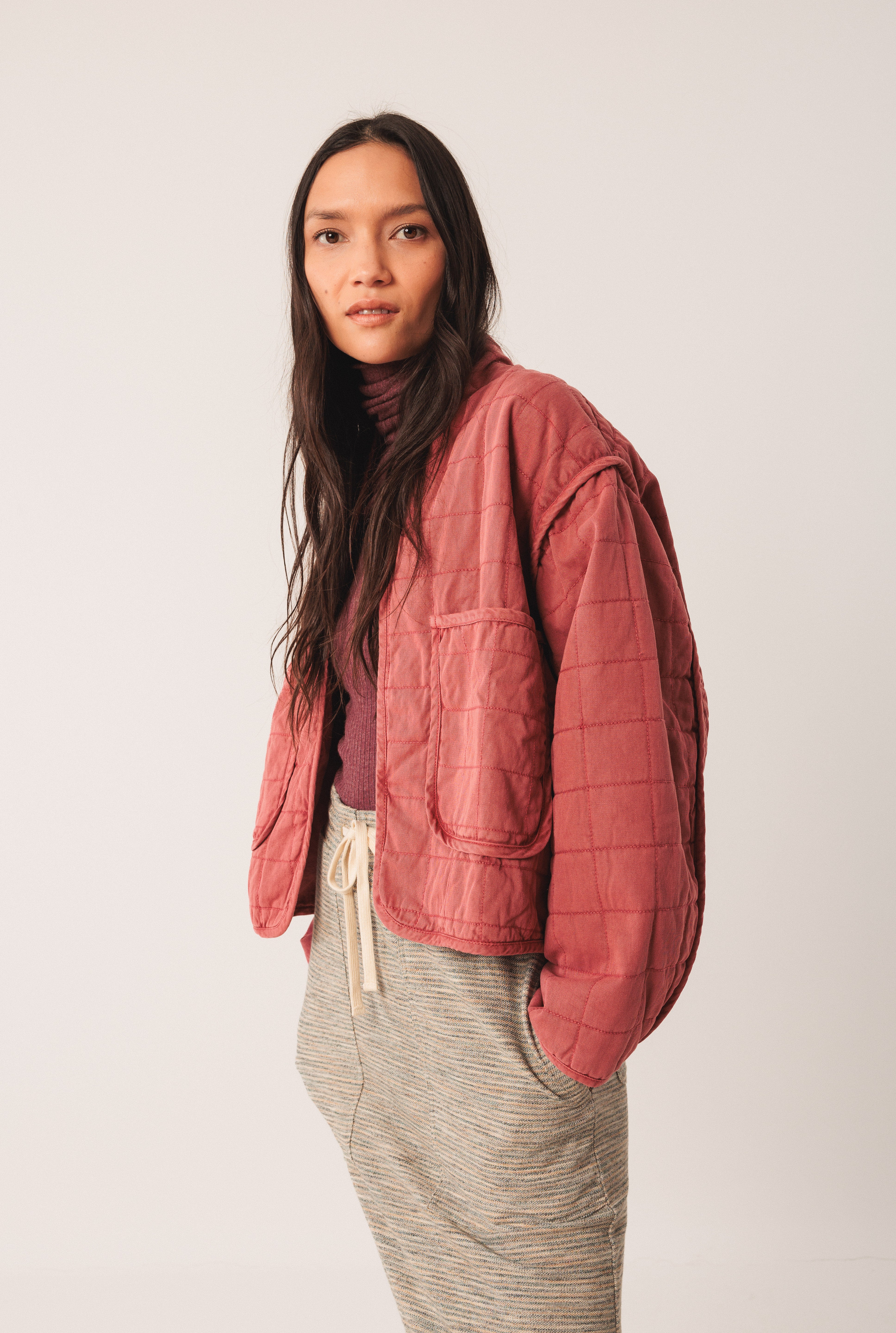Indi & Cold Cazadora Quilted Kimono Jacket