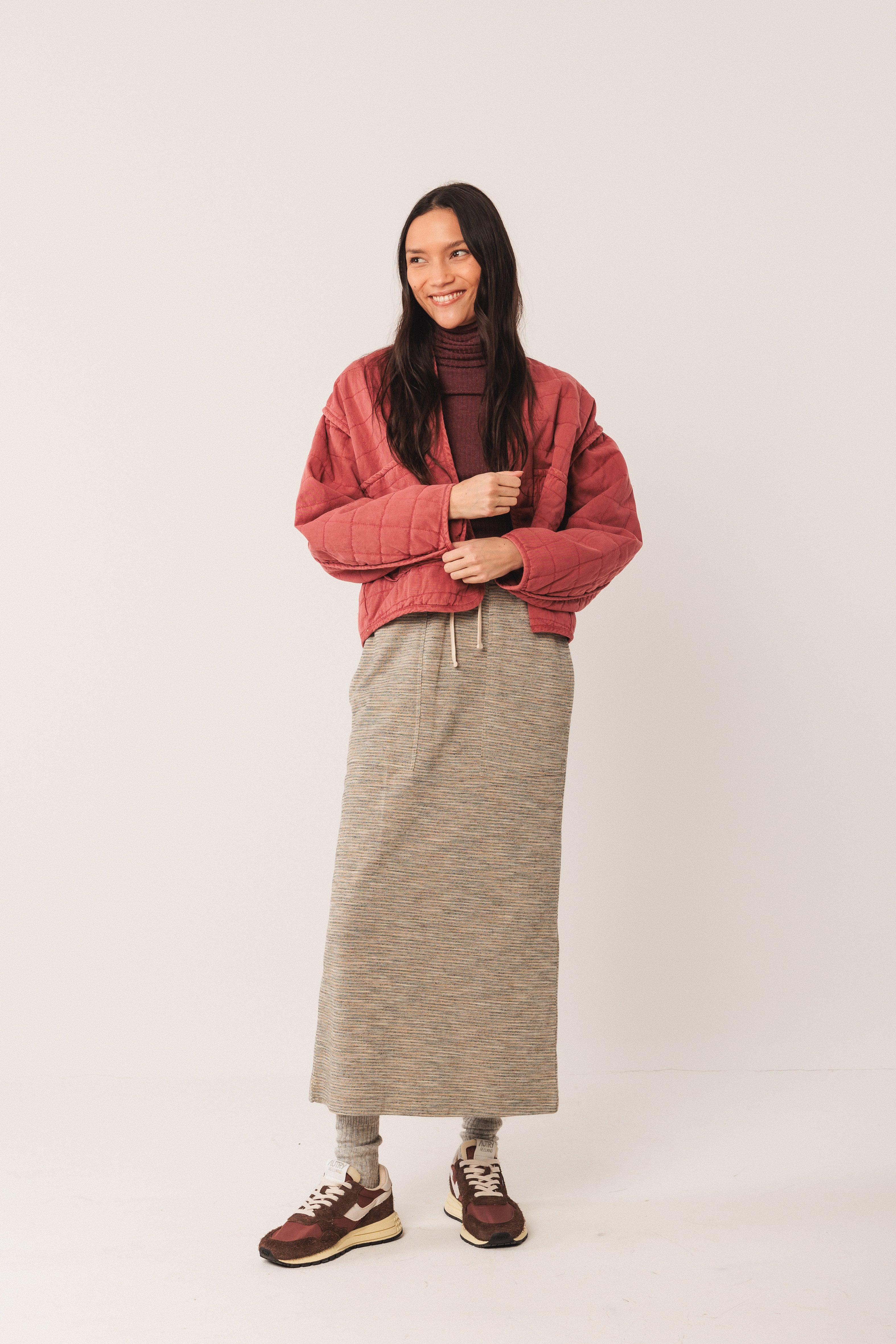 Indi & Cold Cazadora Quilted Kimono Jacket