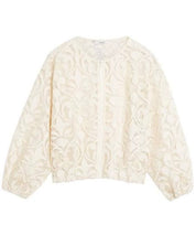 Summum Woman Lace Bomber Jacket Ivory