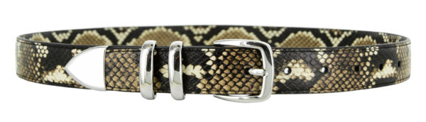 Senso Bessy II Python Snake Print Leather Belt