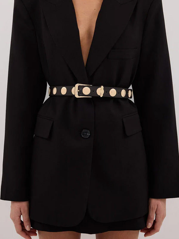 Senso Bobbi I Cocoa Calf Leather Belt