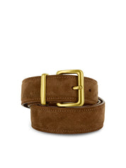 Senso Brianna I Chestnut Calf Suede Leather Belt
