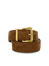 Senso Brianna I Chestnut Calf Suede Leather Belt