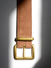 Senso Brianna I Chestnut Calf Suede Leather Belt