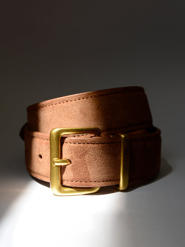 Senso Brianna I Chestnut Calf Suede Leather Belt