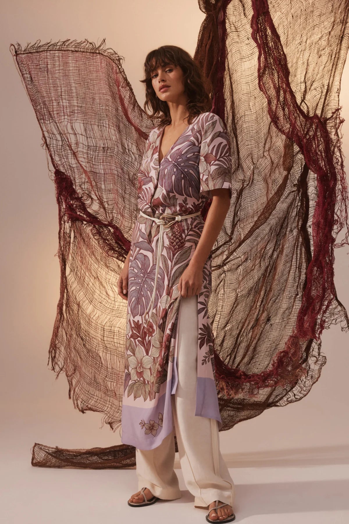 Cable Melbourne Erika Kaftan Maxi Dress - Paradise Print